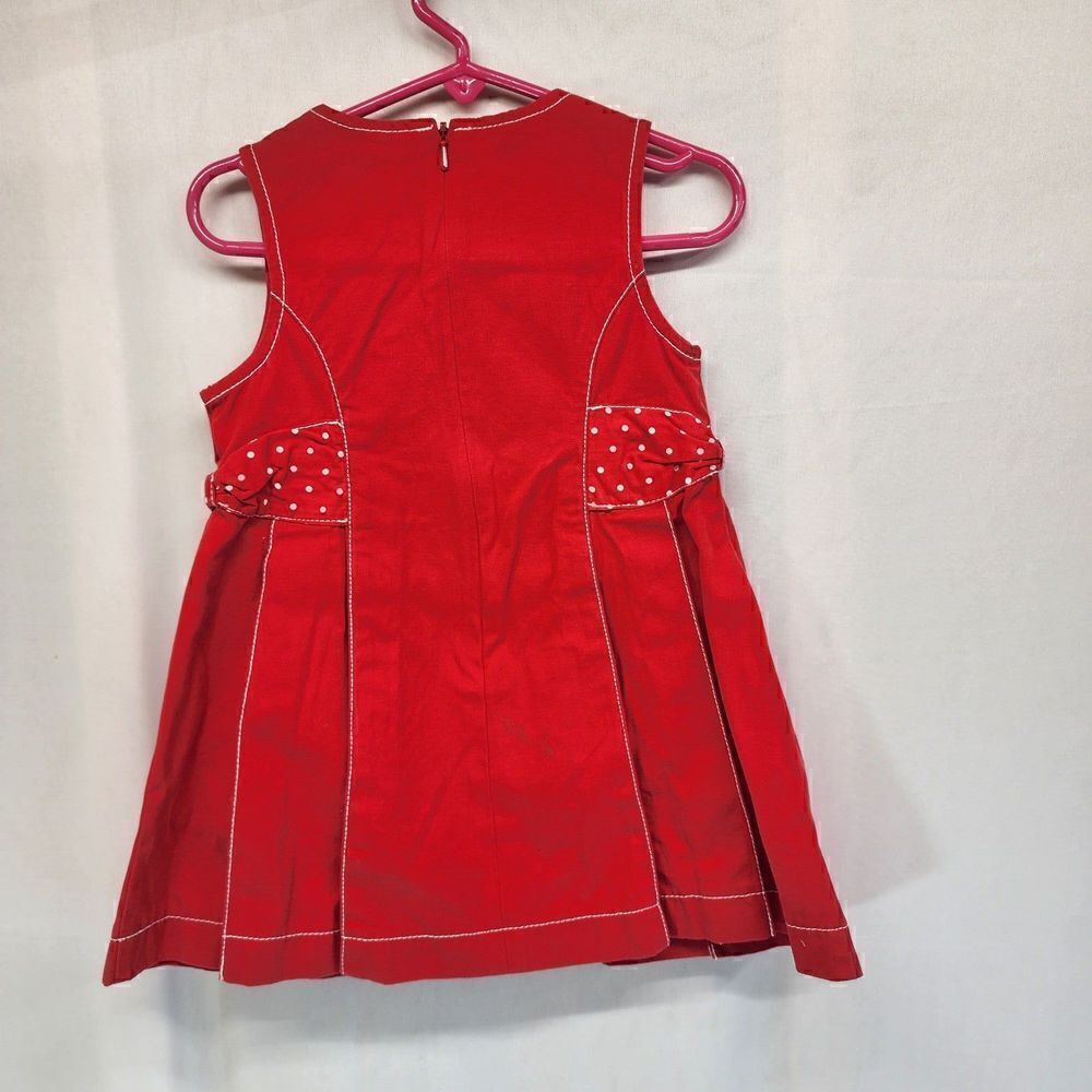 Gymboree Red Flower Embroidered Sleeveless Dress Size 18-24 mos NWT